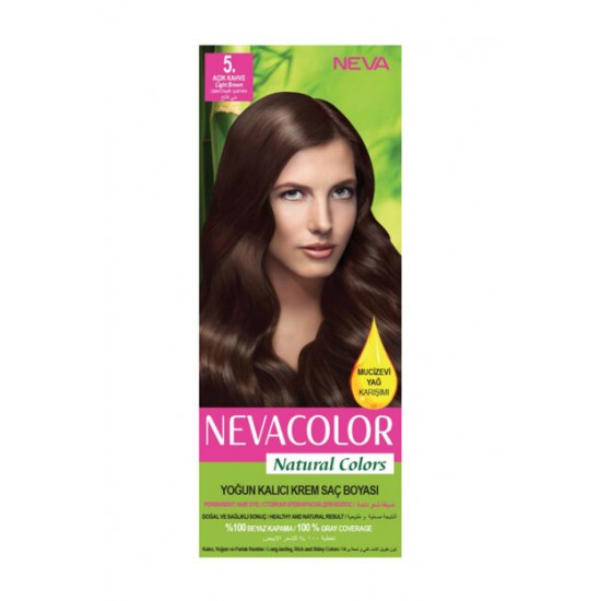 NEVACOLOR NATURAL BOYA  5 AÇIK KAHVE