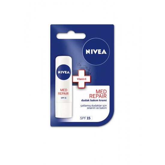 Nivea Lip Care Med Repair Onarıcı ve Besleyici Dudak Bakım Kremi 4,8 gr