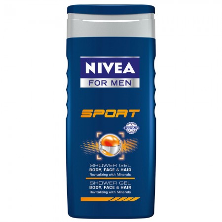 Nivea Sport Erkekler için Saç & Yüz Ve Vücut Jeli 250 ML