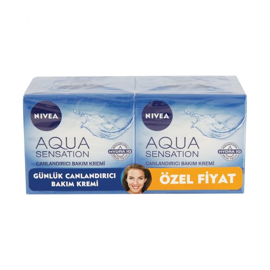 Nivea Visage Aqua Sensation Yüz Kremi 50ML 2 Li Paket