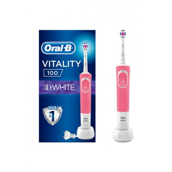 Oral-B Vitality 100 3D White Pembe Şarjlı Diş Fırçası