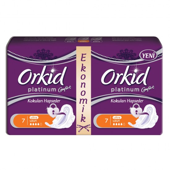 Orkid Platinum Hijyenik Ped Uzun Ekonomik Paket 12 Ped