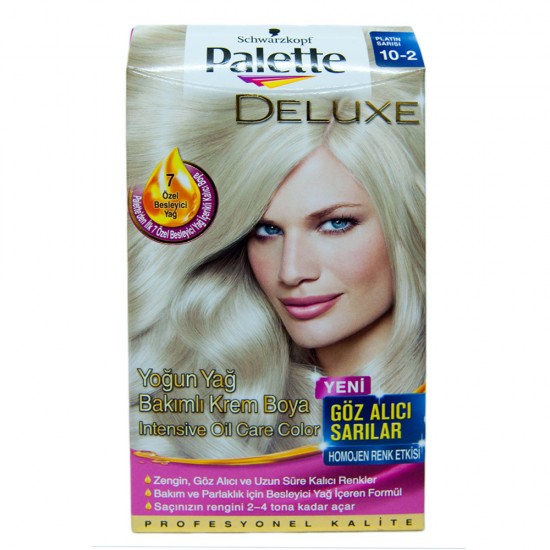 Palette Deluxe 10-2 Platin Sarısı Saç Boyası