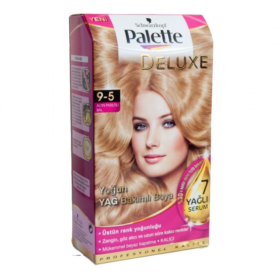 Palette Deluxe 9-5 Altın Parıltılı Bal Saç Boyası