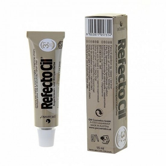 RefectoCil Kaş ve Kirpik Boyası No:3.1 Açık Kahve 15 ML