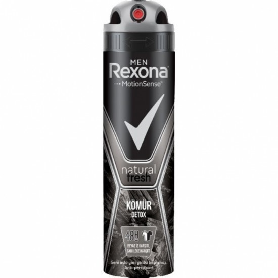Rexona Men Natural Fresh Kömür Detox Erkek Deodorant Sprey 150 ML