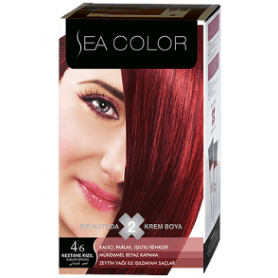 Sea Color Kit Saç Boyası 4-6 Kestane Kızıl