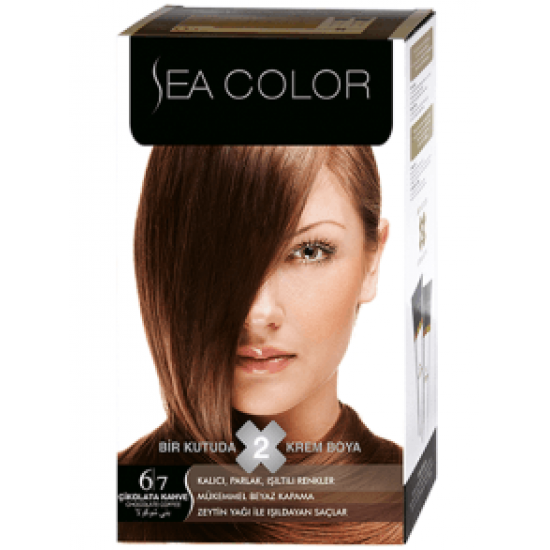Sea Color Kit Saç Boyası 6-7 Çikolata Kahve
