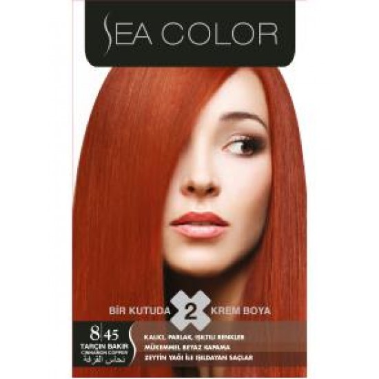 Sea Color Kit Saç Boyası 8-45 Tarçın Bakır