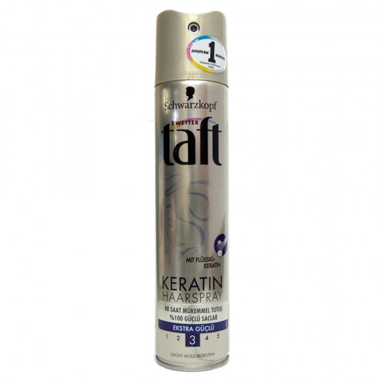Taft Saç Spreyi Ultra Güçlü Keratin 250 ML