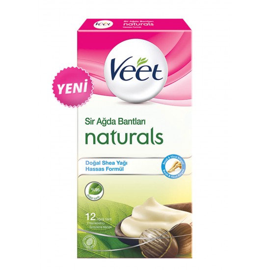 Veet Vücut Ağda Bandı Naturals 12 Li