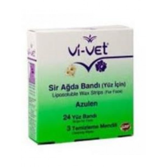 Vi-Vet Yüz Ağda Bandı Azulen 24 Lü