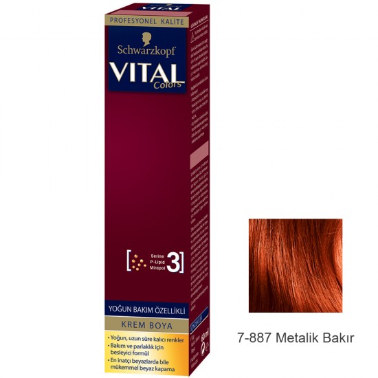 Vital Colors Tüp Boya 7-887 Metalik Bakır