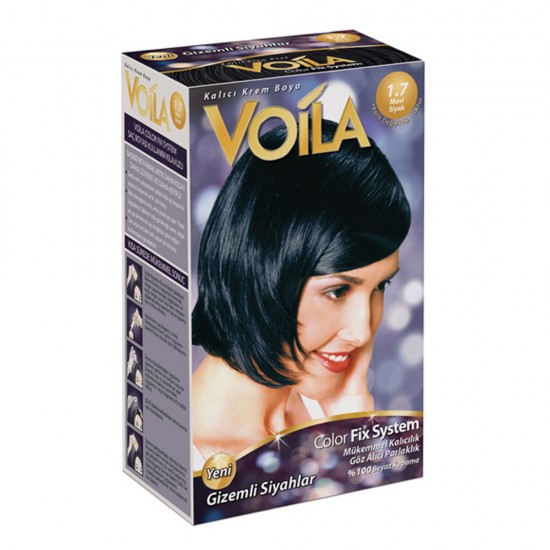 Voila Nano Diamond Saç Boyası 1.7 Mavi Siyah